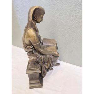 "pharaoh" In Bronze, Signed "duchoiselle"