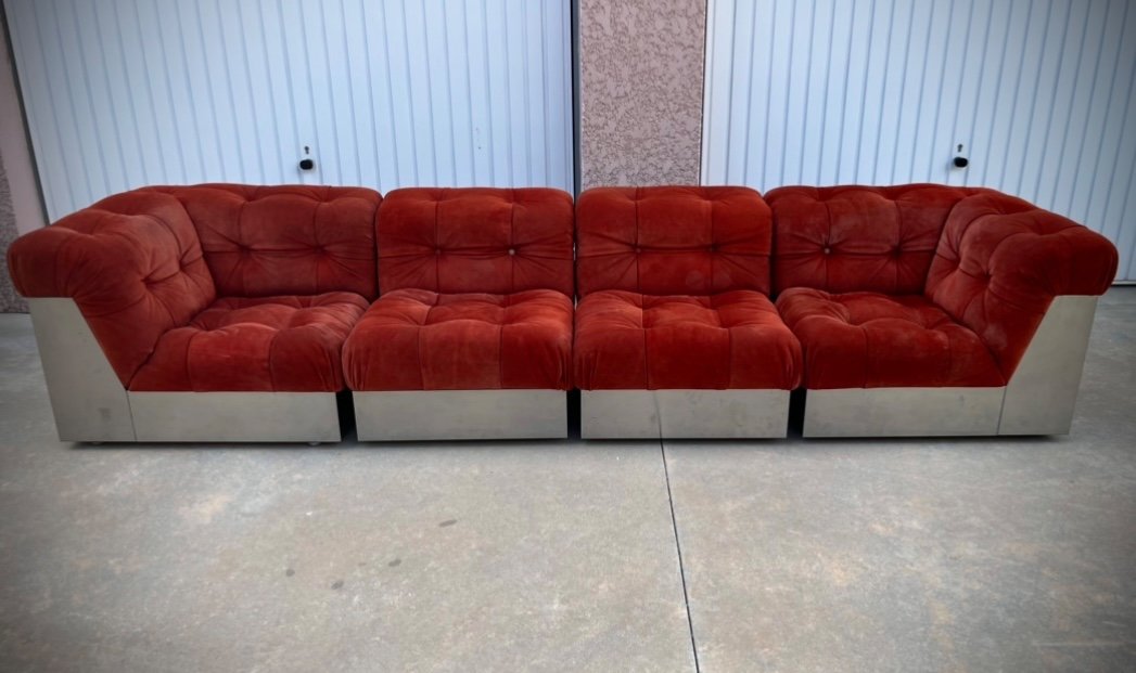 Canapé Giorgio Montani Pour Souplina Circa 70 -photo-4