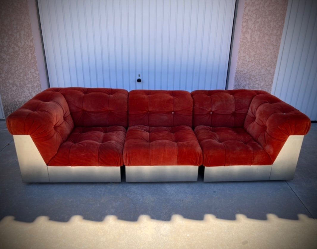 Canapé Giorgio Montani Pour Souplina Circa 70 -photo-2