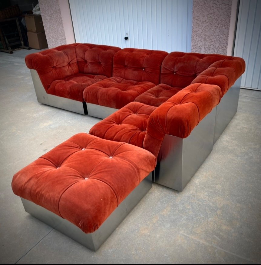 Canapé Giorgio Montani Pour Souplina Circa 70 