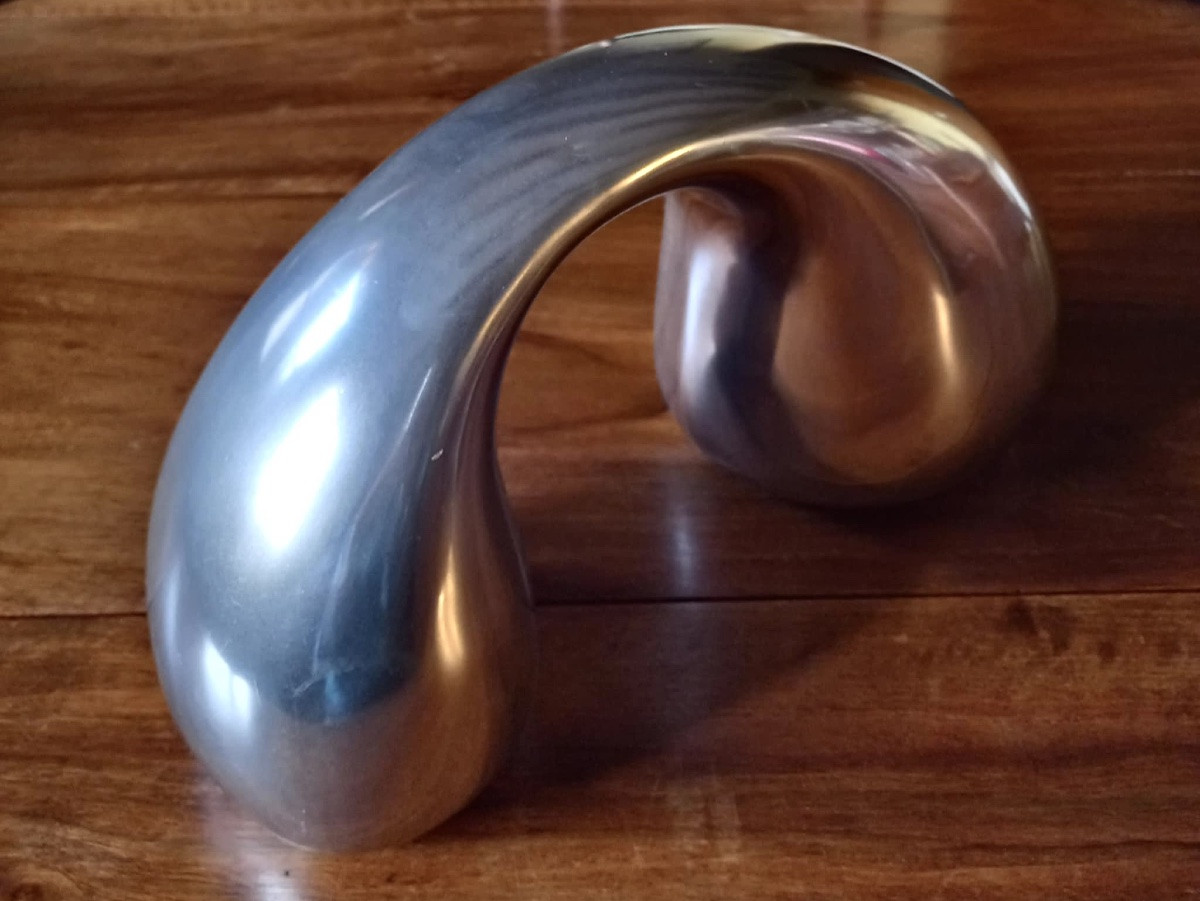  Sculpture Biomorphique En Aluminium d'Eva & Peters Moritz Circa 90-photo-3