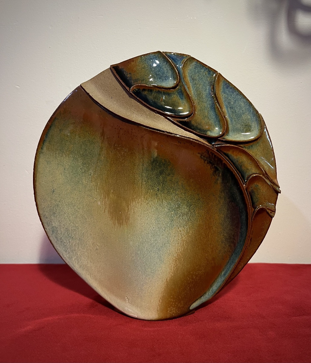Agnès Josse - 20th Century Lenticular Ceramic Vase -photo-2
