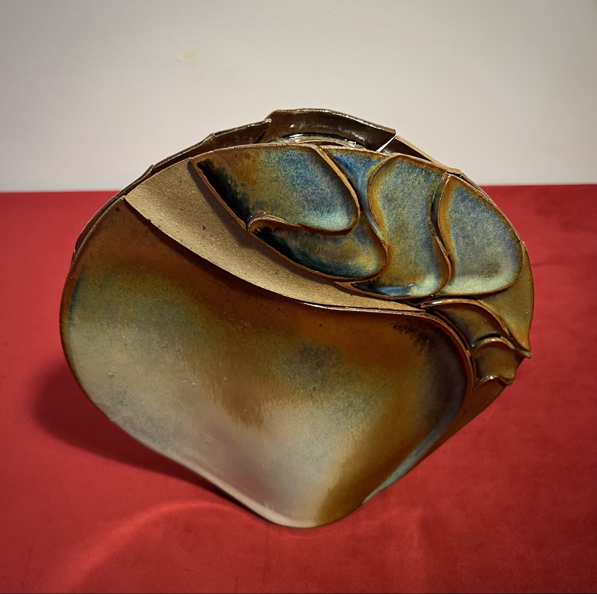 Agnès Josse - 20th Century Lenticular Ceramic Vase -photo-3