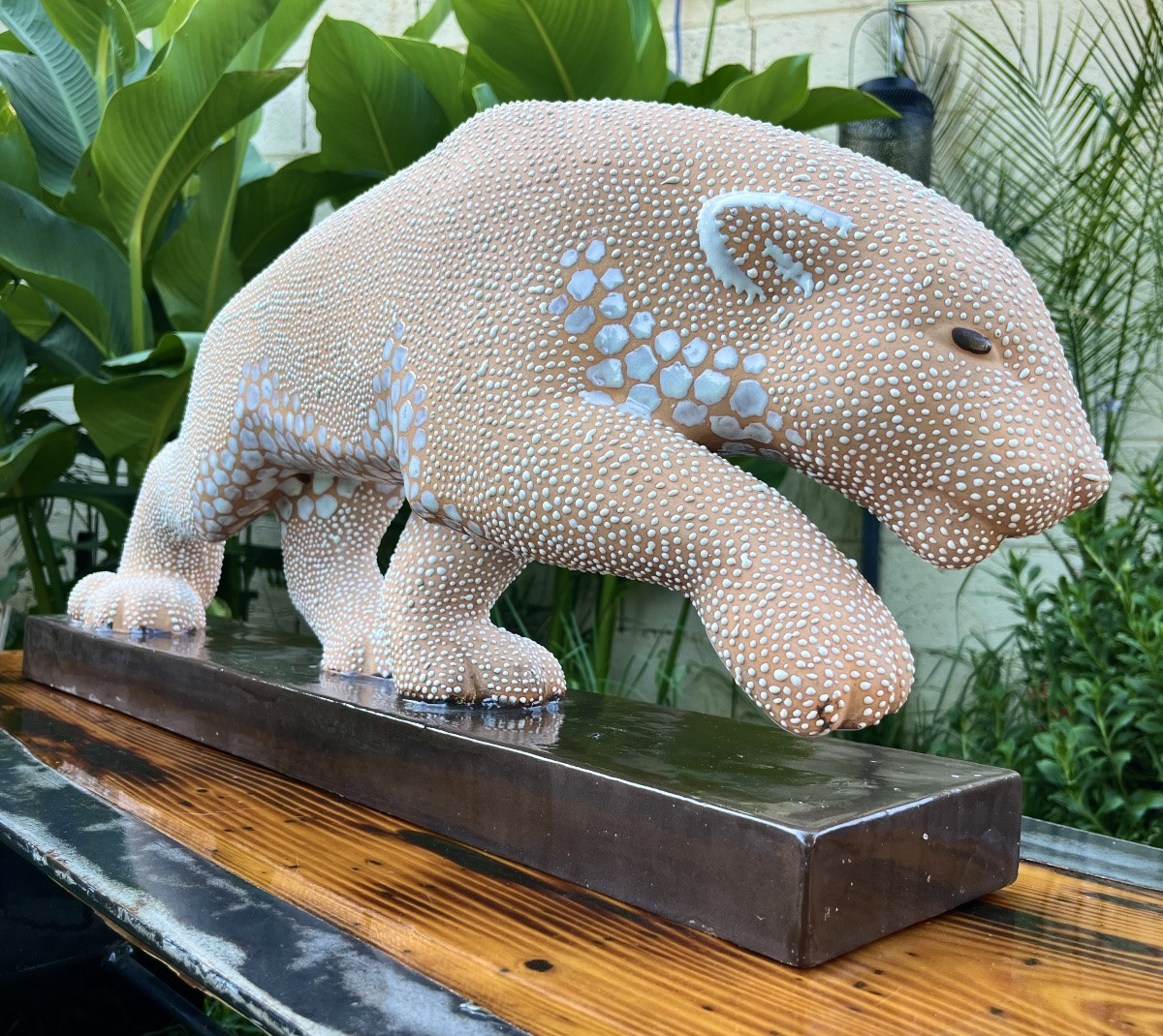 PRIMAVERA - Panthère En Céramique Circa 1930-photo-1