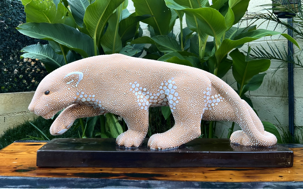 PRIMAVERA - Panthère En Céramique Circa 1930