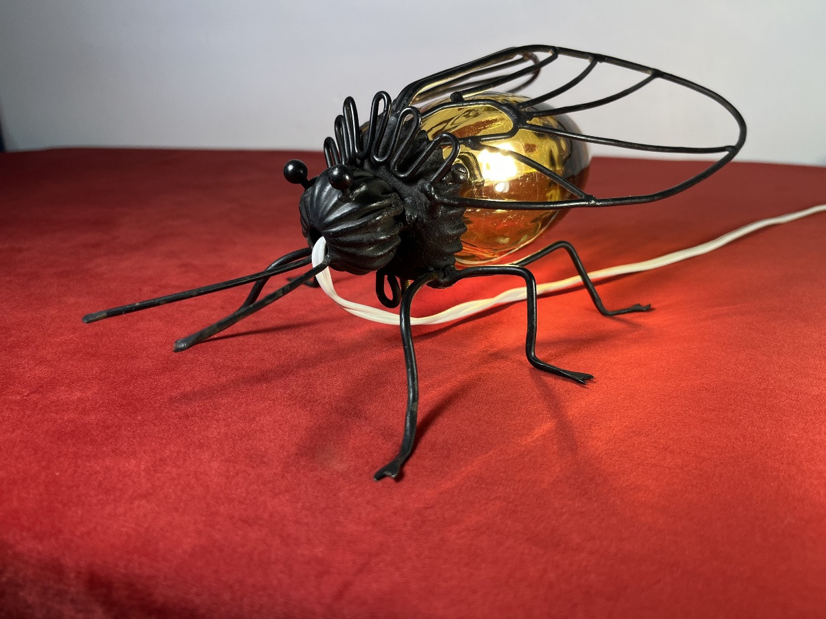 Italian Wall Sconce In Metal And Murano Glass, 1960s-photo-3