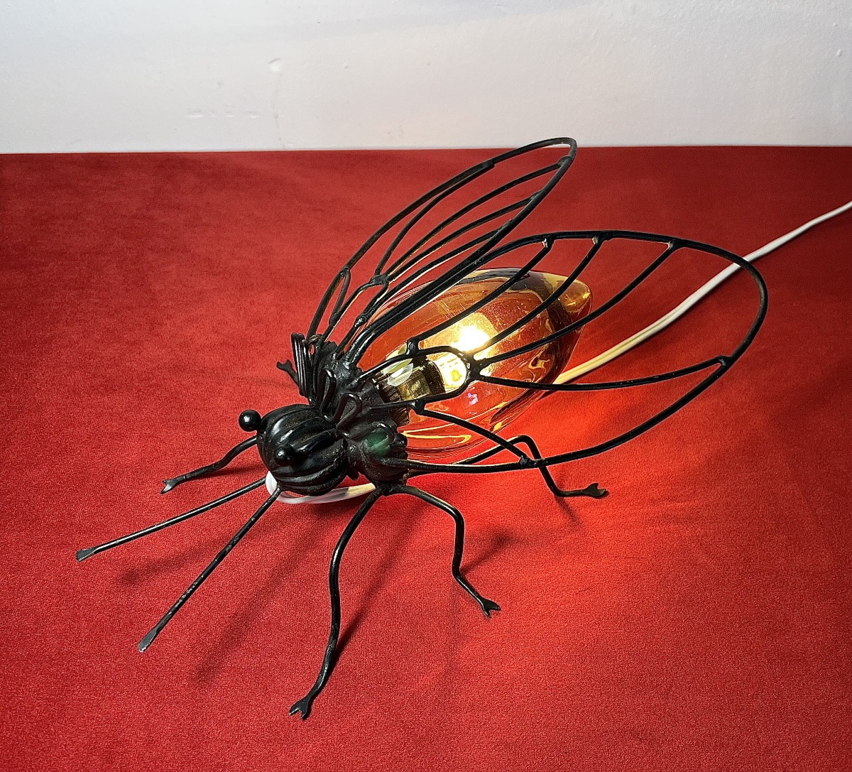 Italian Wall Sconce In Metal And Murano Glass, 1960s-photo-4