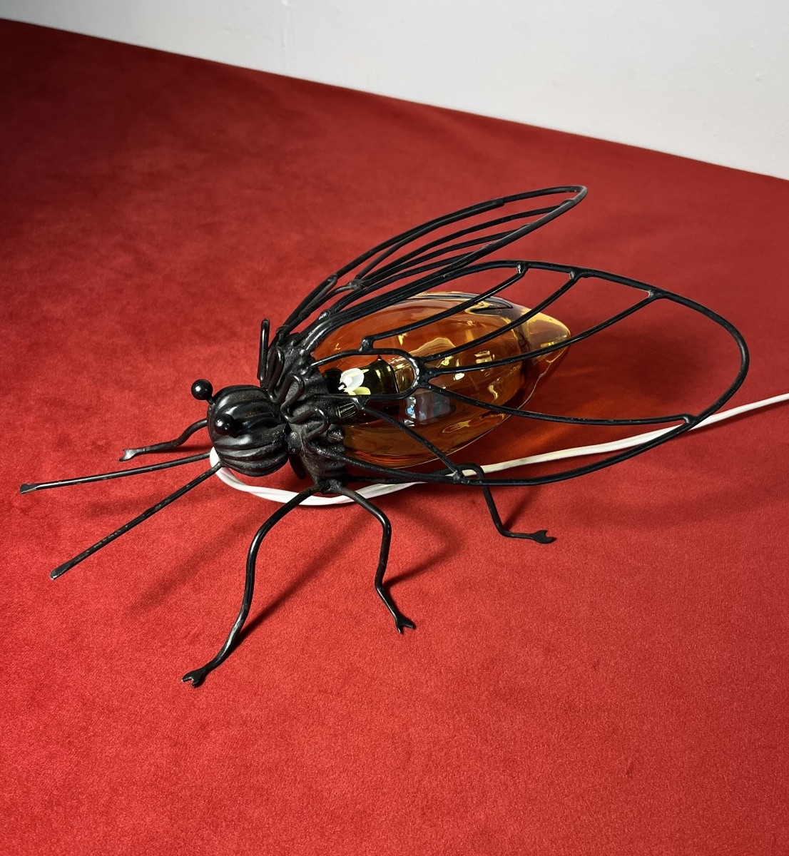 Italian Wall Sconce In Metal And Murano Glass, 1960s-photo-1