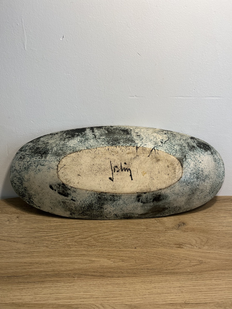 Jacques Blin - Oblong Bowl In Glazed Ceramic -photo-4