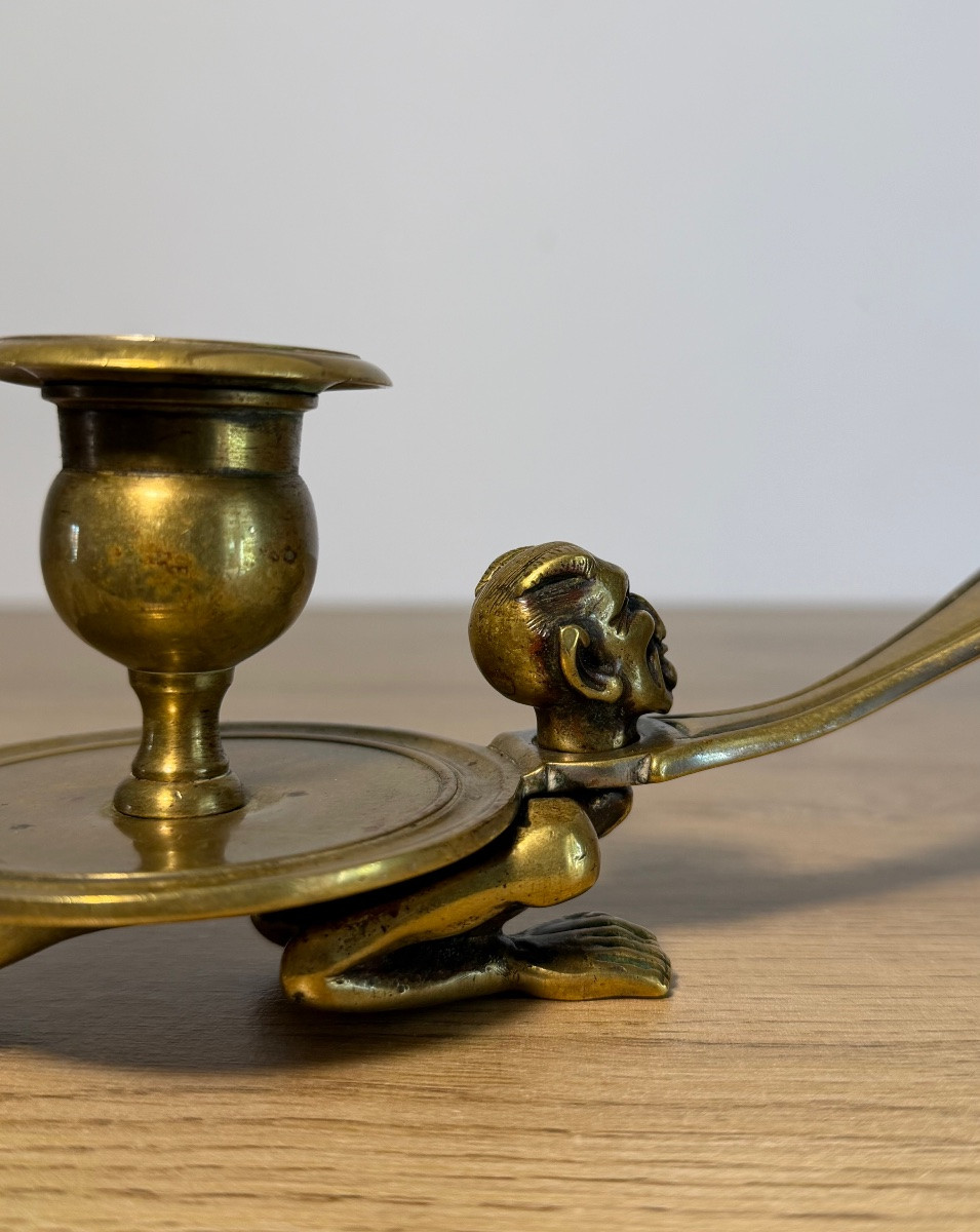 Devil Hand Candlestick 19th Century-photo-1