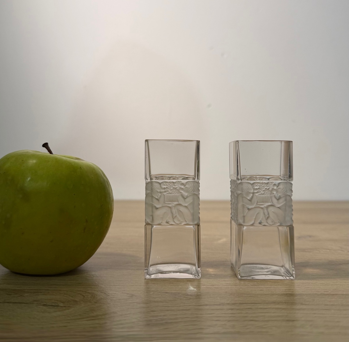 Pair Of René Lalique Vases - "trois Valses," Circa 1929-photo-4