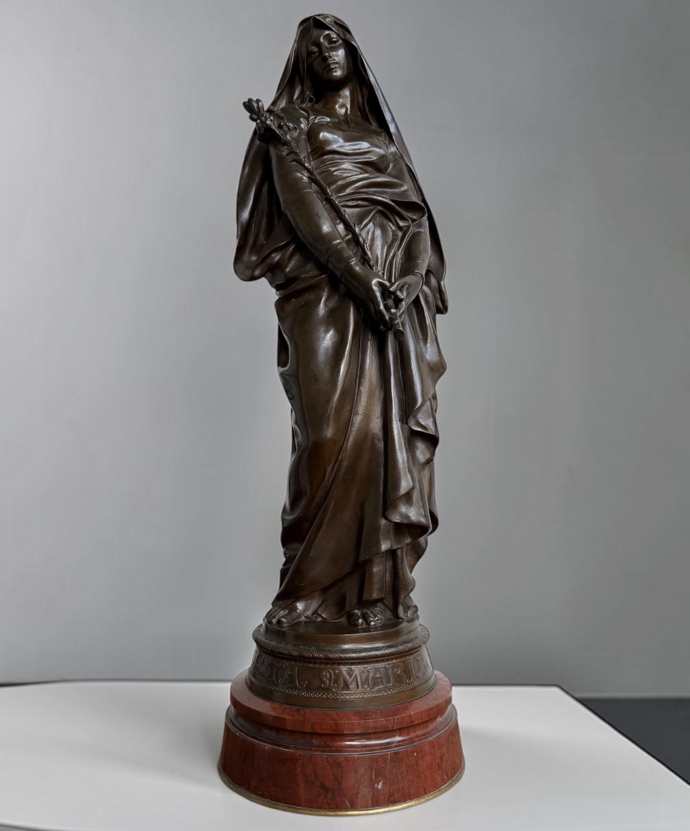 Eugène Delaplanche (1836–1891) - The Virgin With A Lily