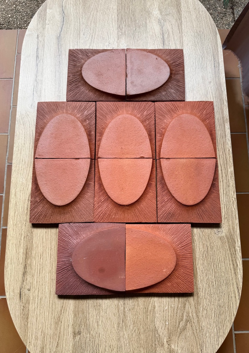 L'oeuf Study Center - Ceramic Wall Composition From The 1960s