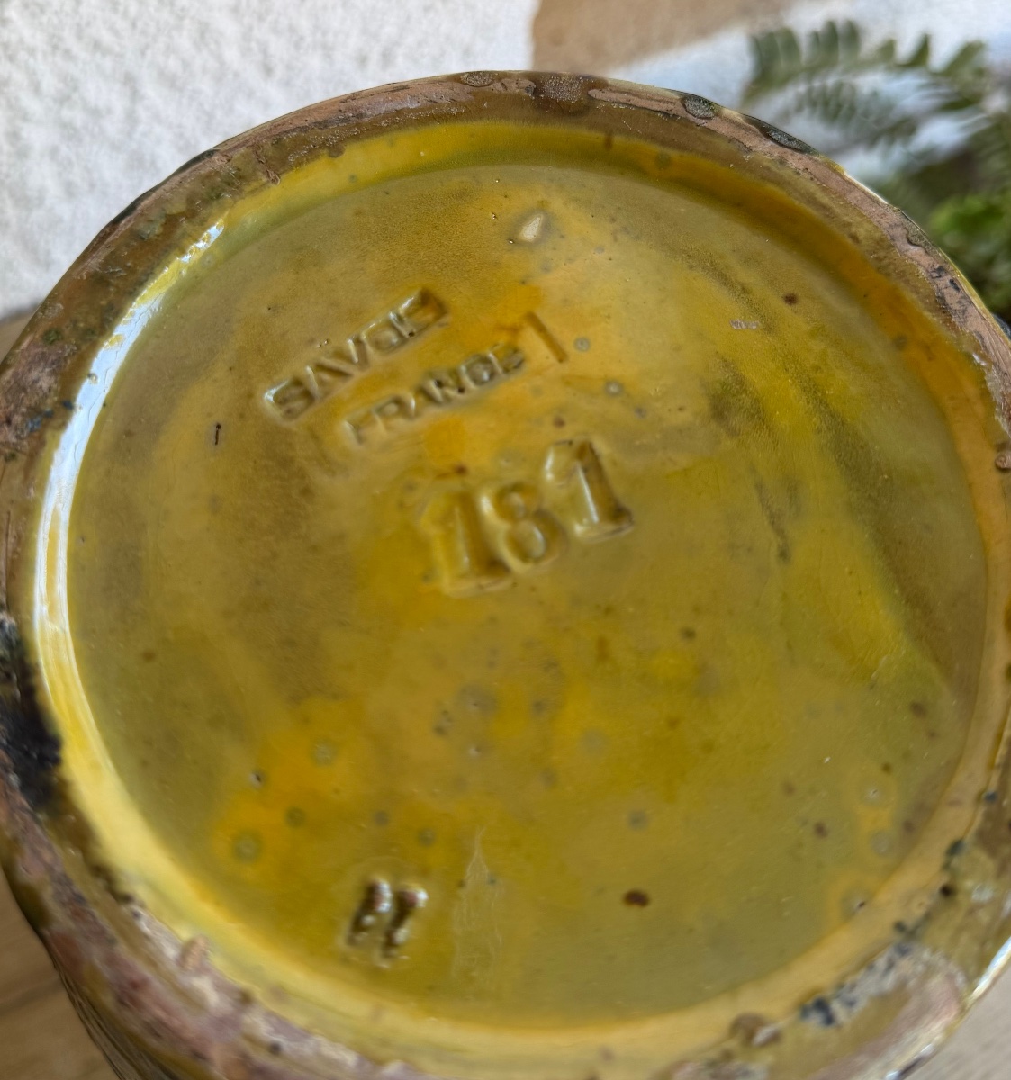 émile Simonod - Sispa Art Deco Vase, Glazed Ceramic -photo-3