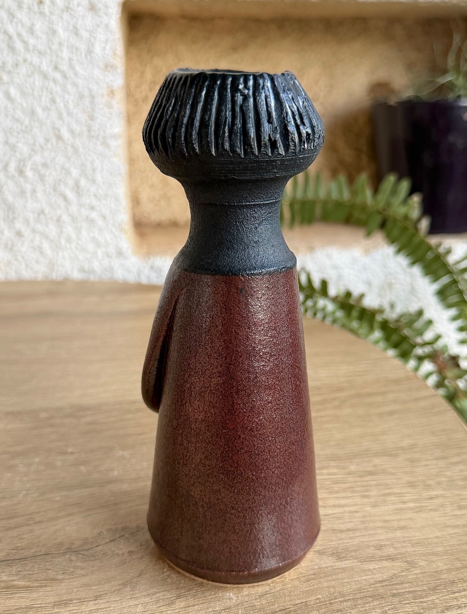 Vase anthropomorphe en céramique par Dominique Pouchain-photo-1