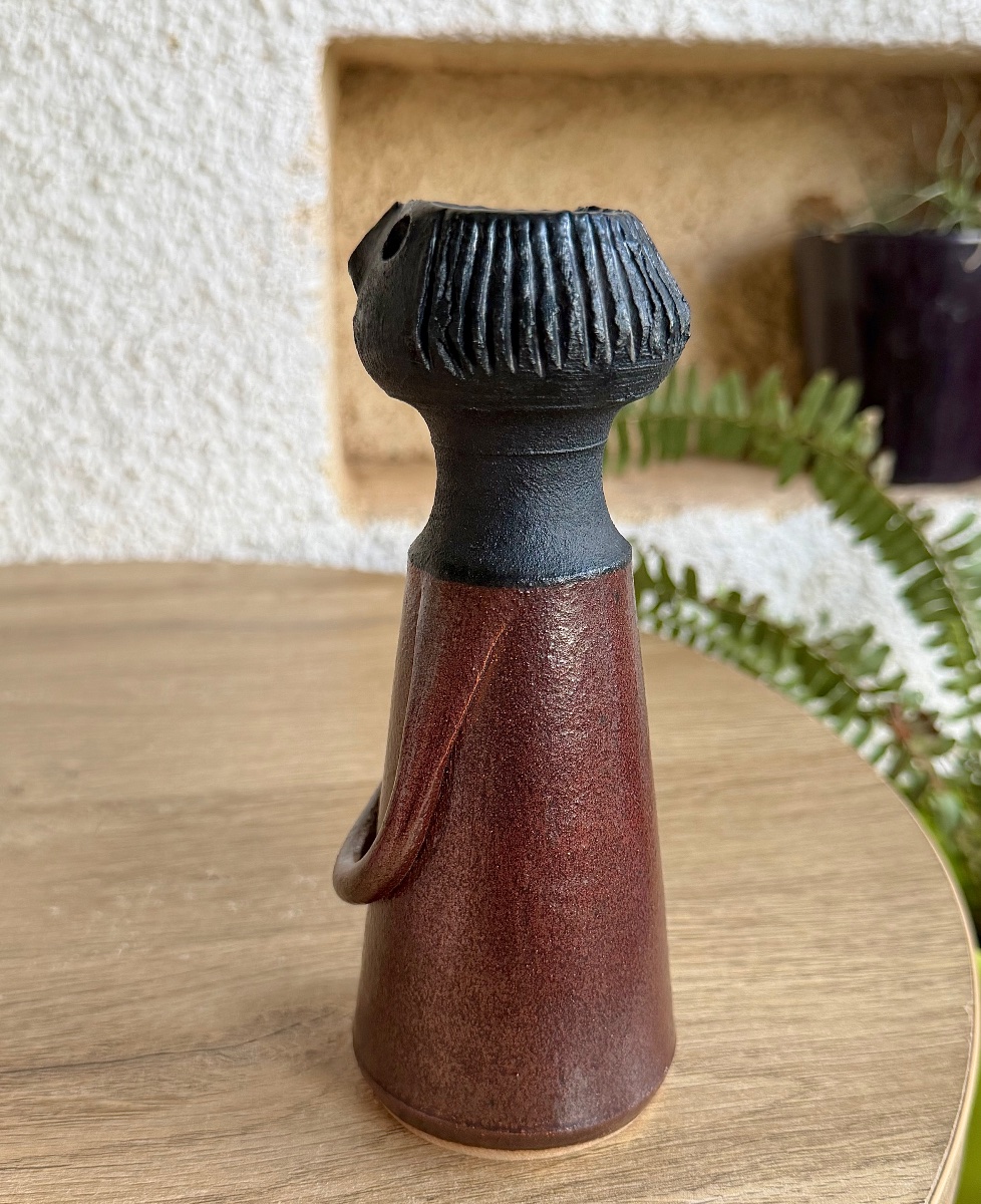 Vase anthropomorphe en céramique par Dominique Pouchain-photo-2