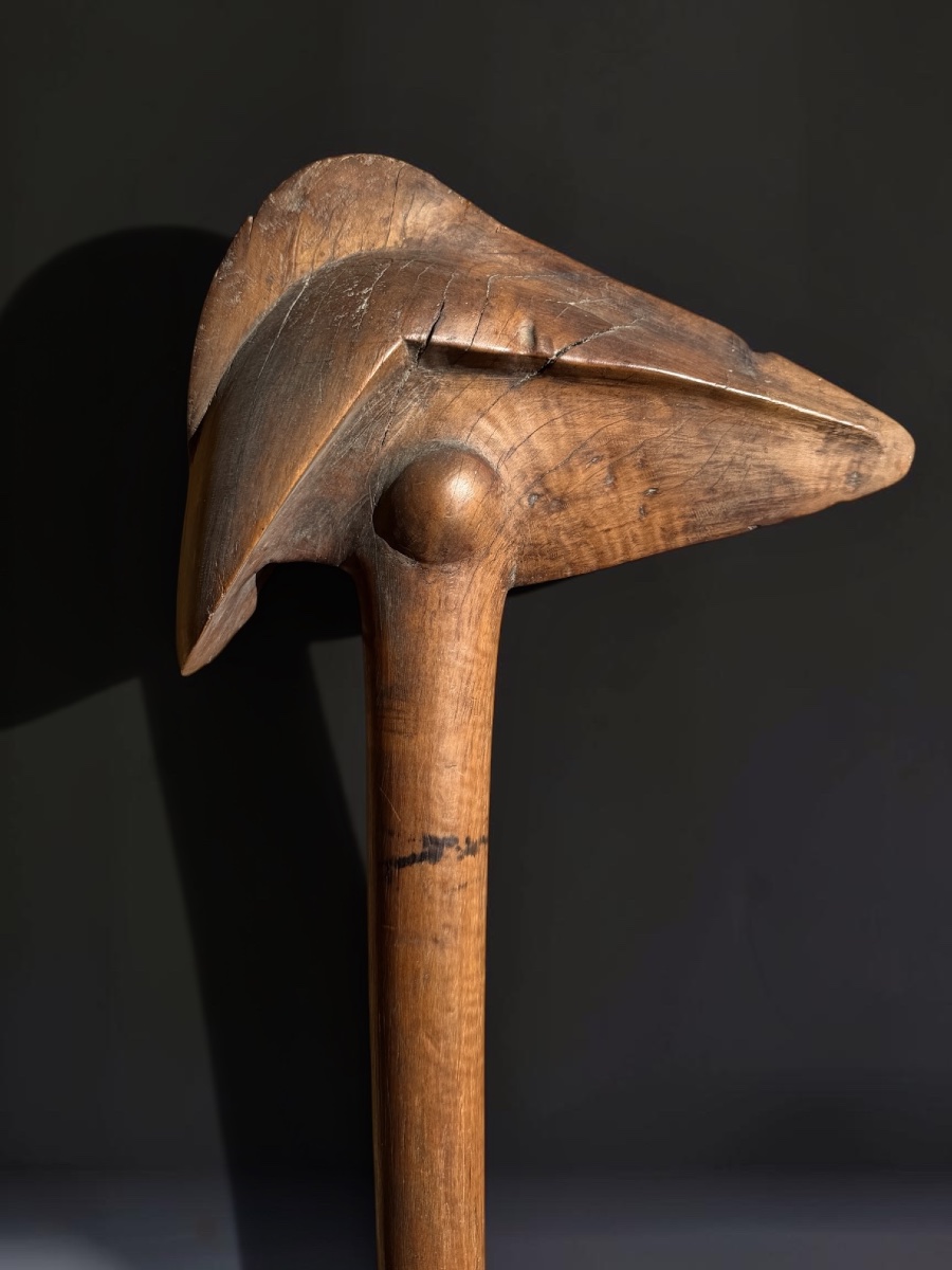 Kanak Club With Bird-beak Tip - New Caledonia, 19th Century -photo-4