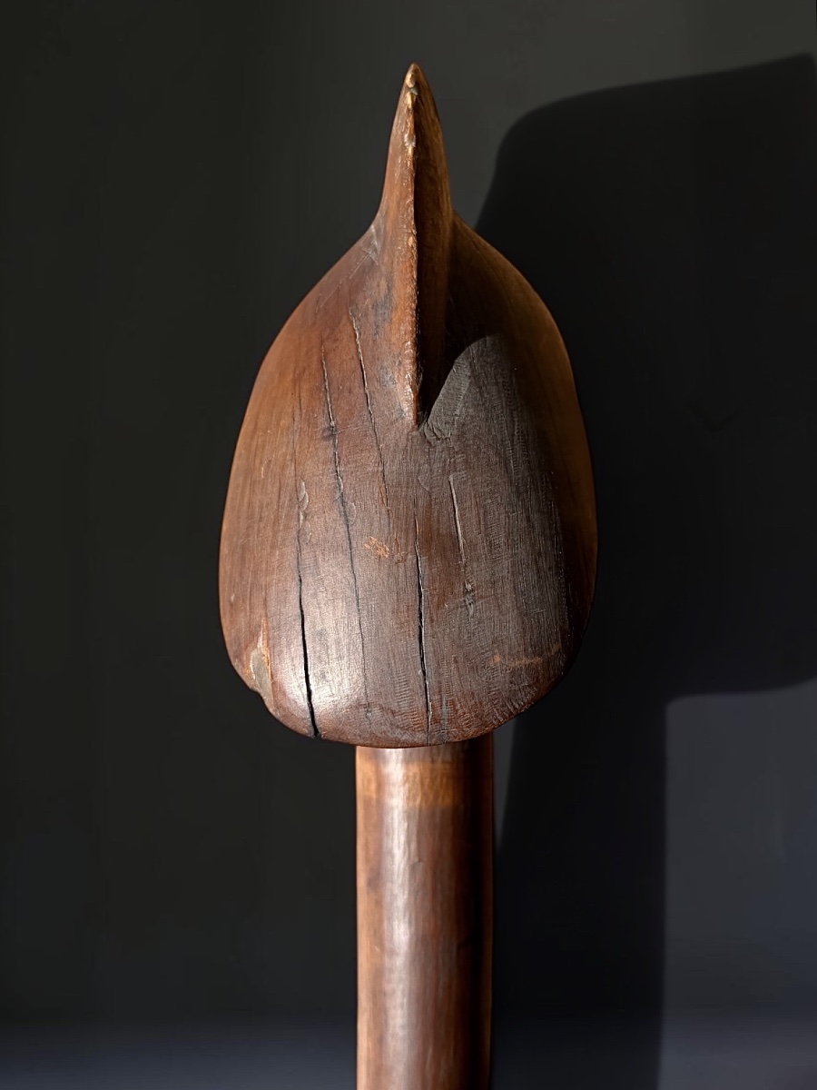 Kanak Club With Bird-beak Tip - New Caledonia, 19th Century -photo-1