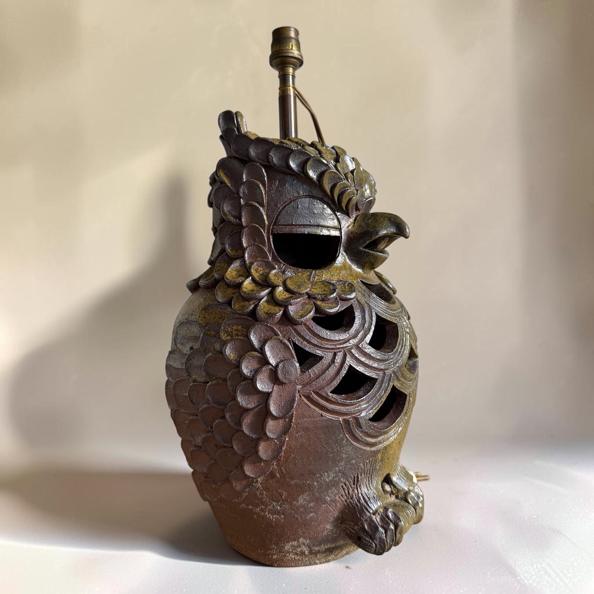 Lampe en céramique - Vallauris années 70 