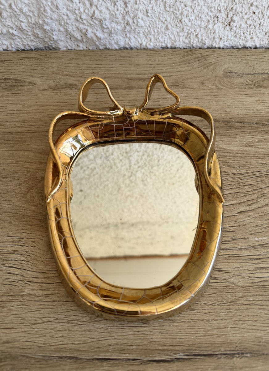 Ceramic Mirror - Gmundner Keramik, Austria, 1960s-photo-2