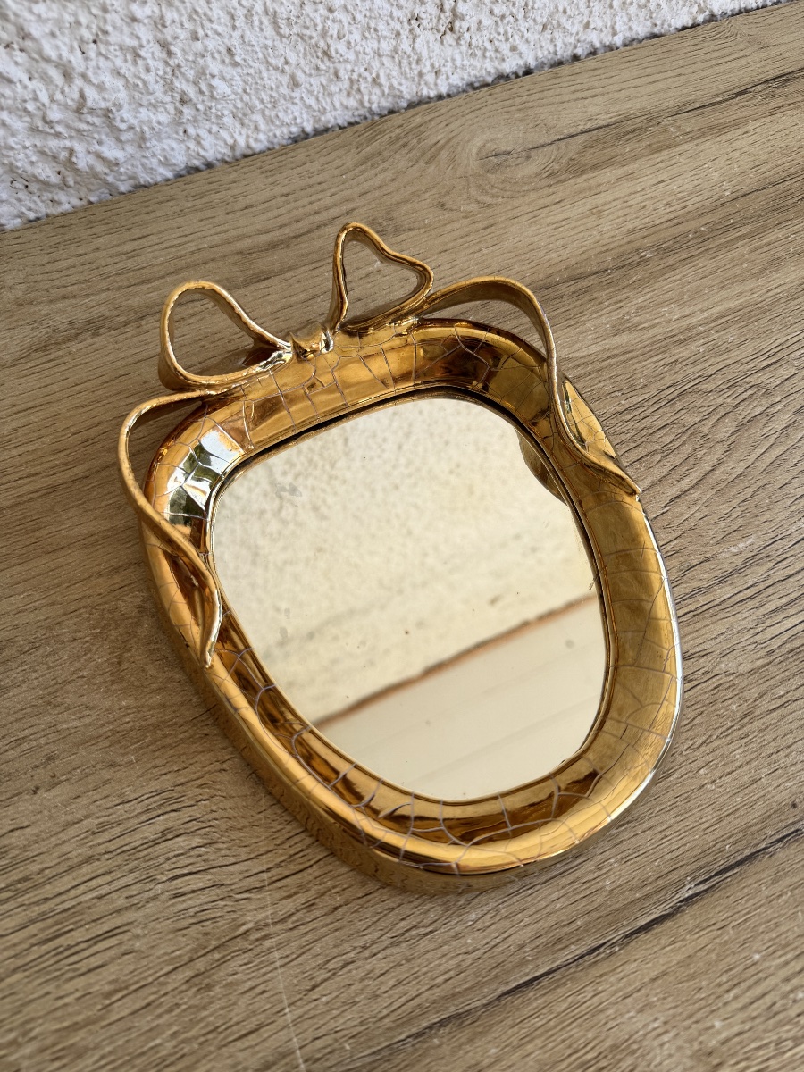 Ceramic Mirror - Gmundner Keramik, Austria, 1960s-photo-3