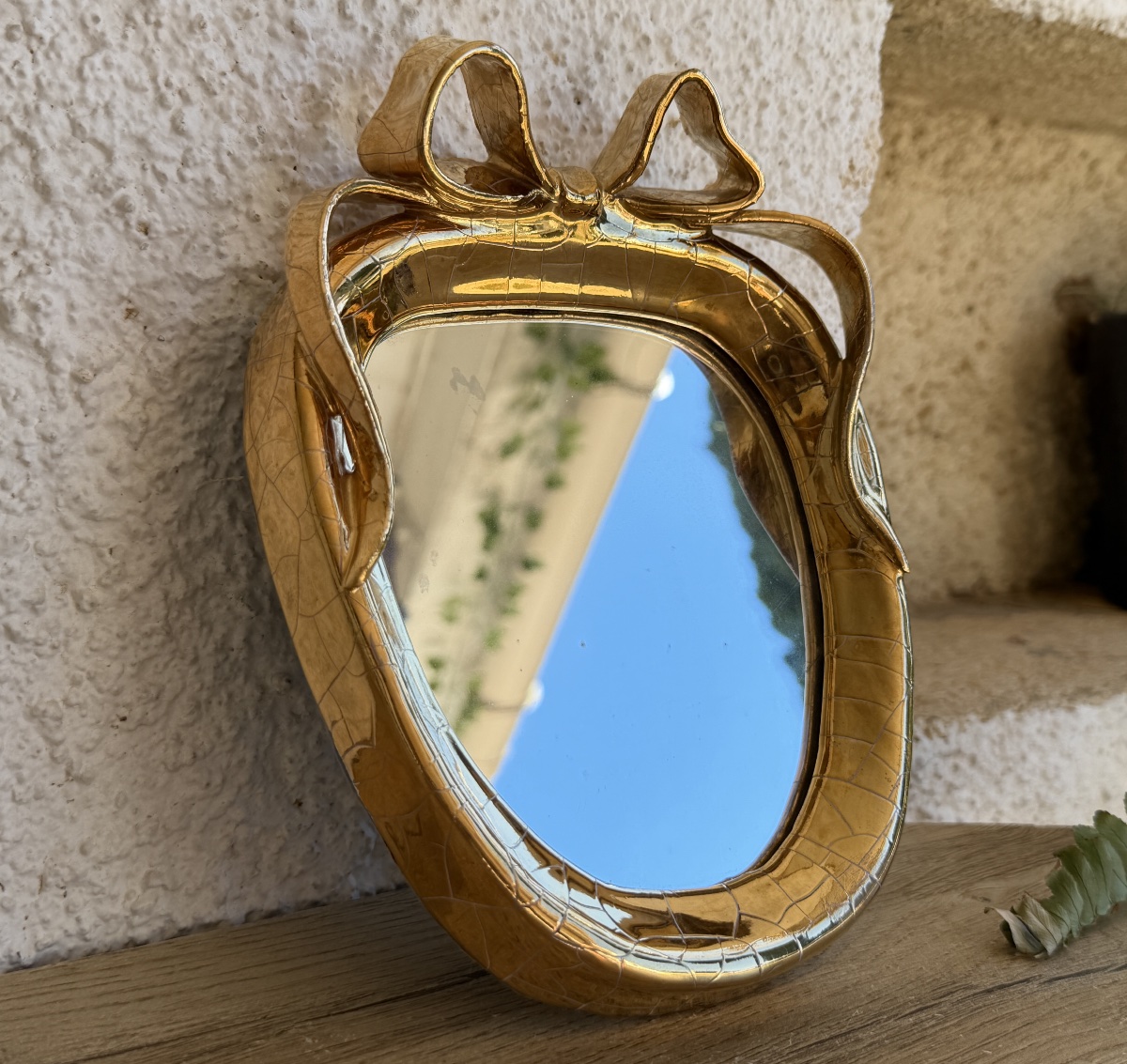 Ceramic Mirror - Gmundner Keramik, Austria, 1960s-photo-4