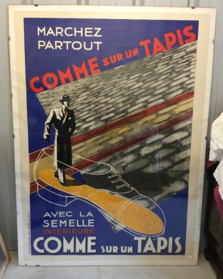 Affiche Comme Sur Un Tapis 1930/1935