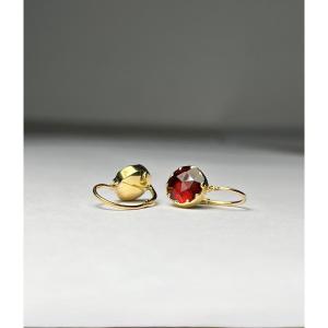 Dormeuses Anciennes Or Et Grenats