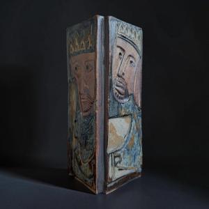 Vase en grès par Lluis Pérez Calvo