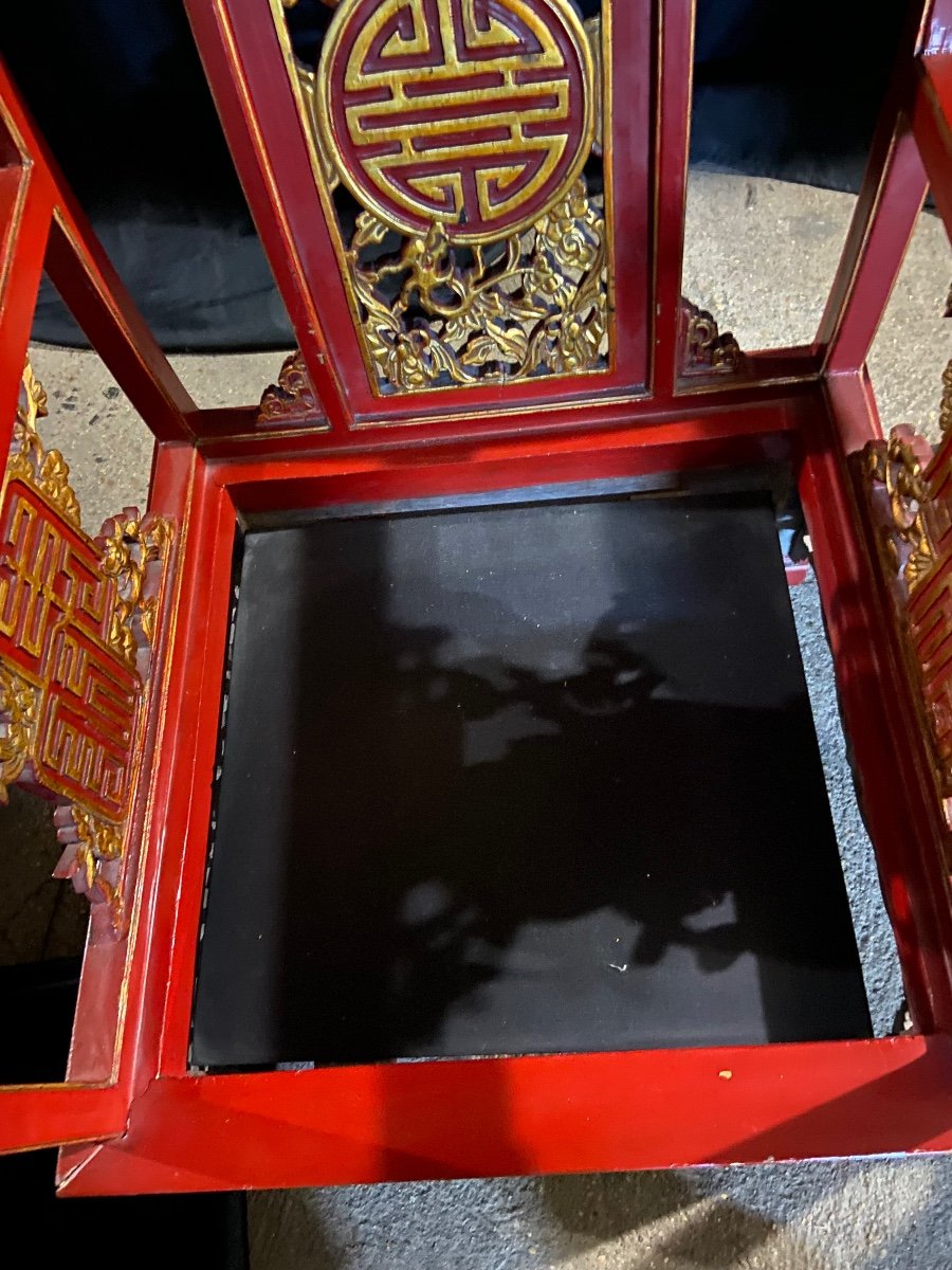 Paire De Fauteuils Chinois -photo-4