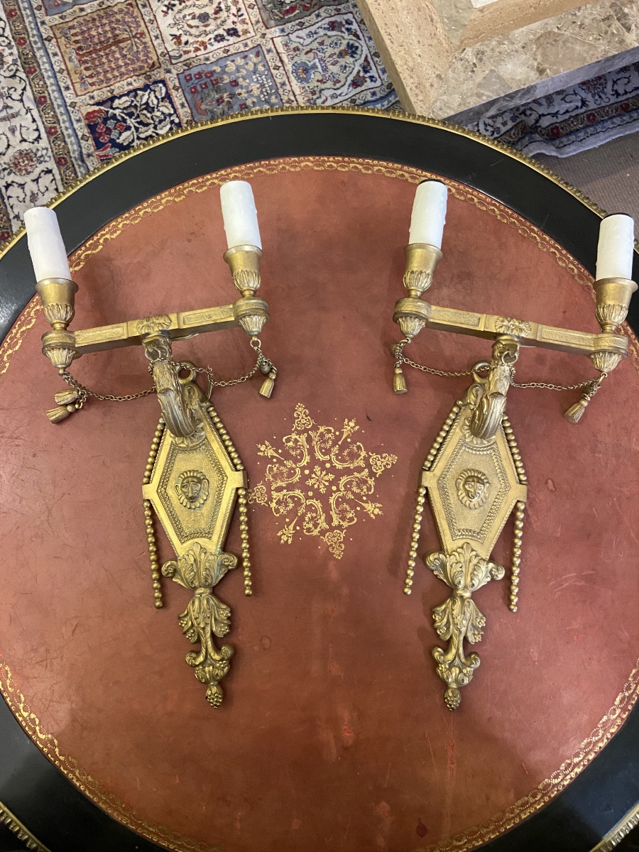 Paire d applique style restauration 
