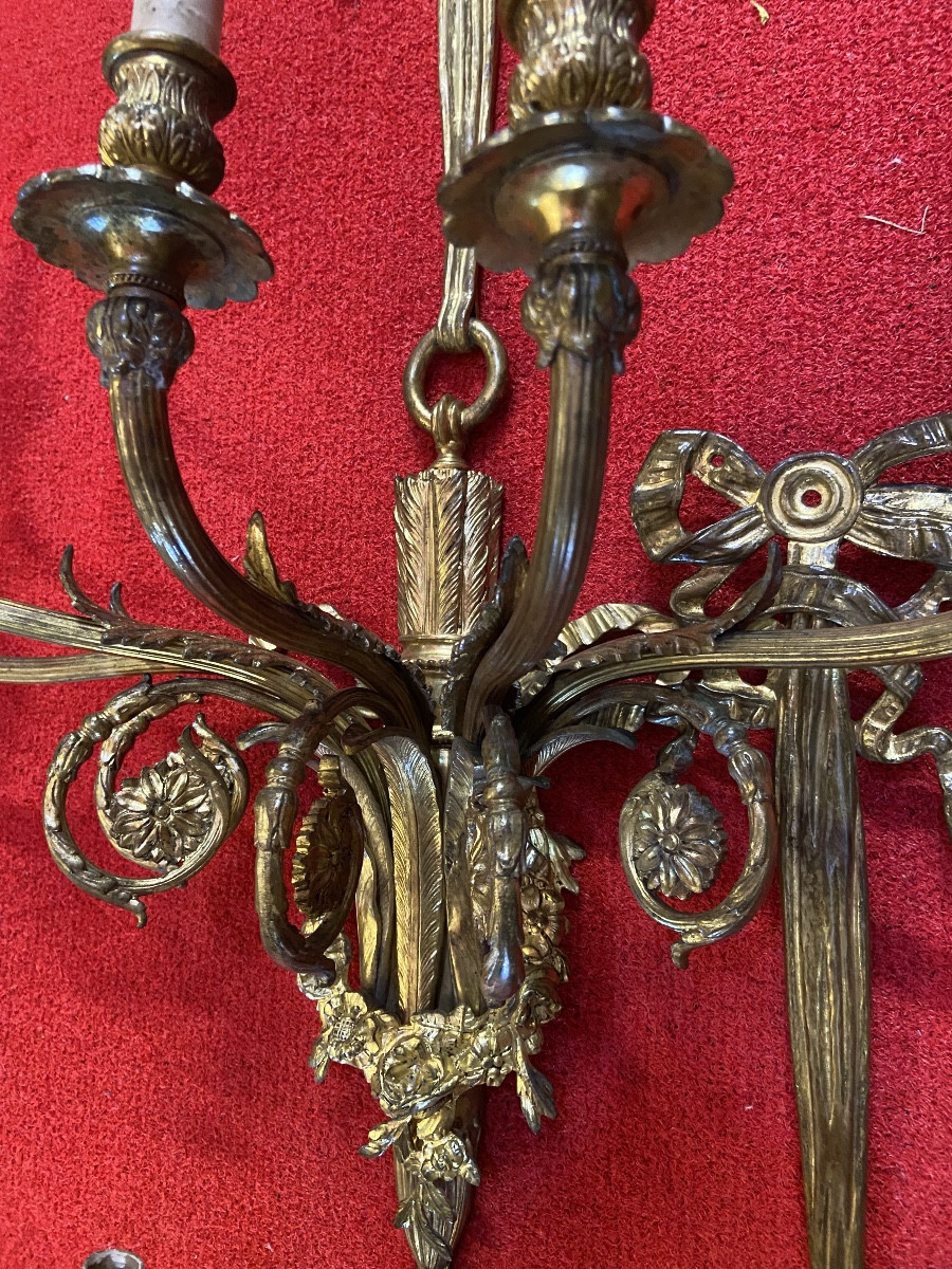 Pair Of Louis XVI Wall Lights-photo-3