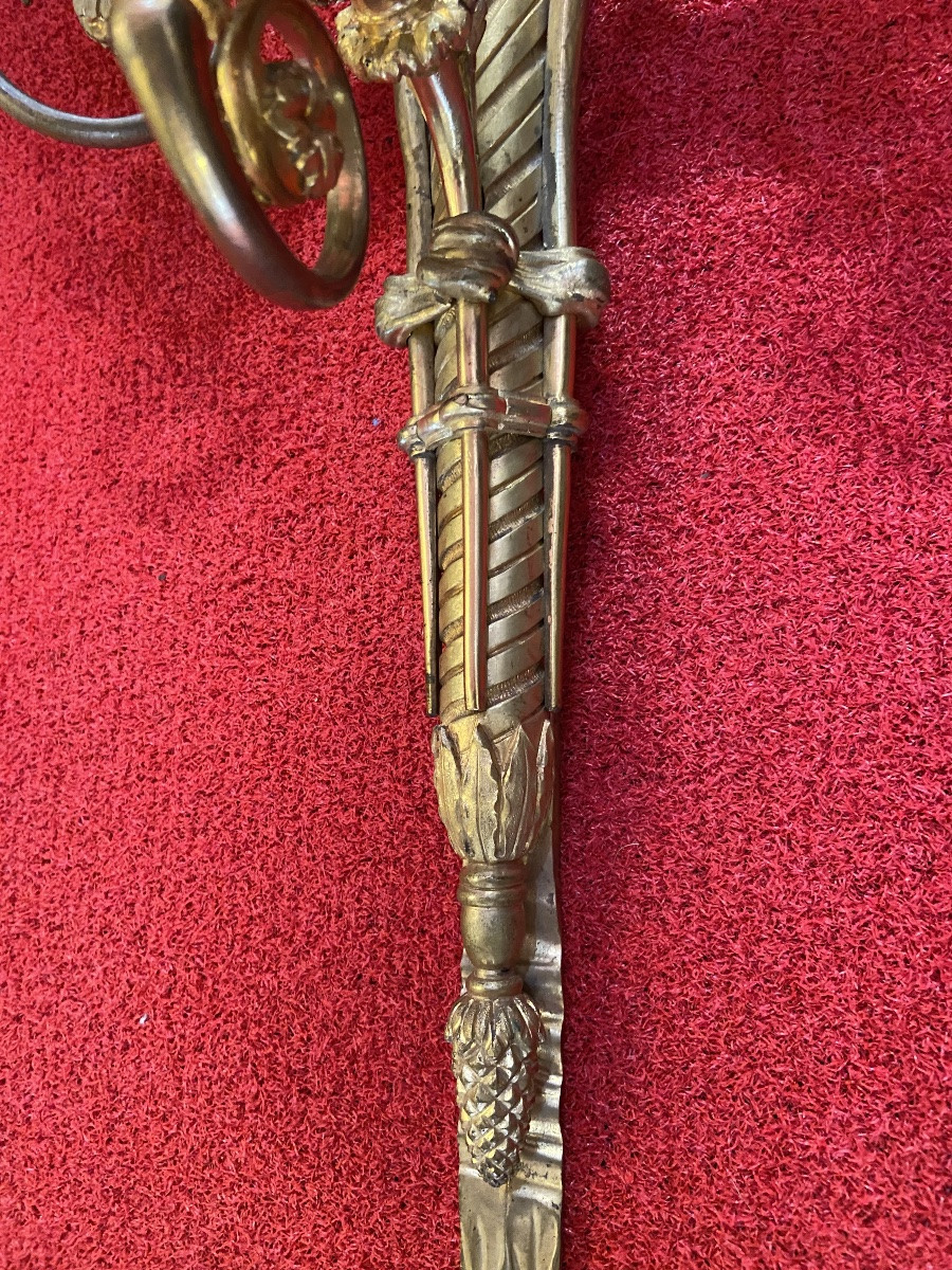 grande paire d applique de style louis XVI -photo-5