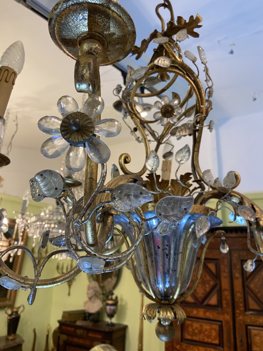 Gold Metal Chandelier -photo-2