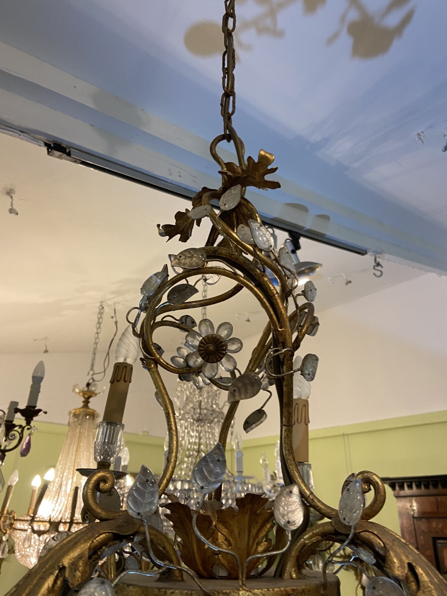 Gold Metal Chandelier -photo-3