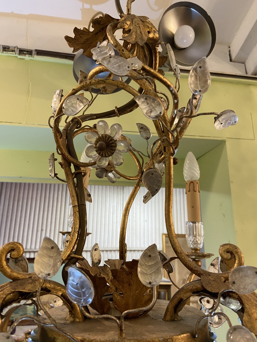 Gold Metal Chandelier -photo-5