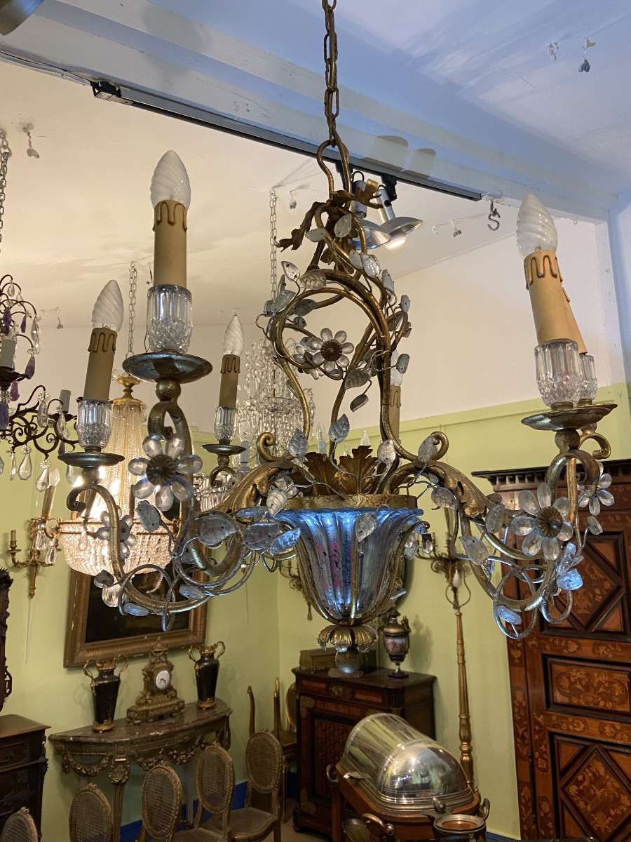 Gold Metal Chandelier 