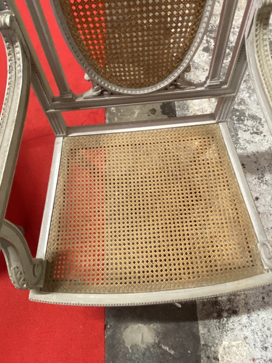 Pair Of Lacquered Armchairs -photo-3