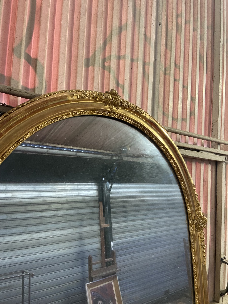 grand miroir XIX eme dore-photo-3