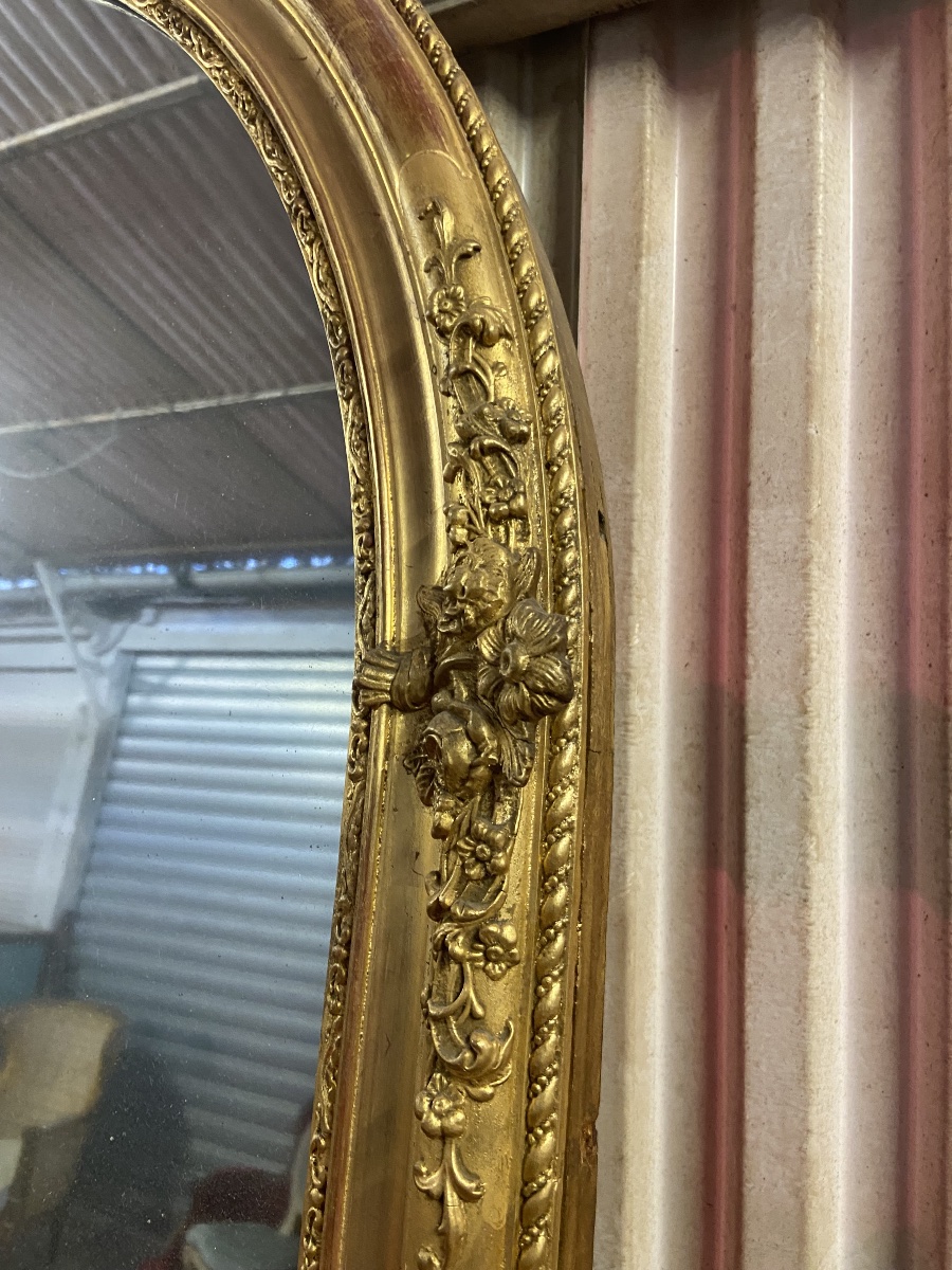 grand miroir XIX eme dore-photo-4