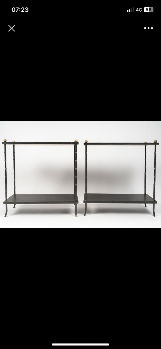 Pair Of 1970s End Tables-photo-2