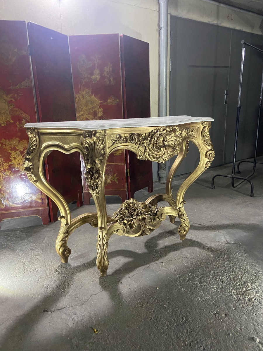 condole de style louis XV bois dore