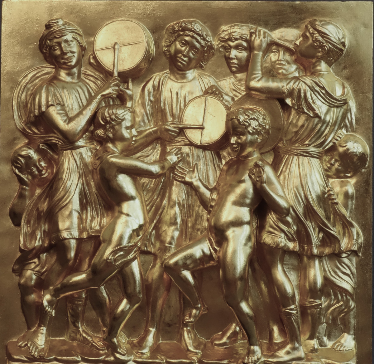 Important Panneau De La Cantoria De Luca Della Robbia XIXème-photo-2