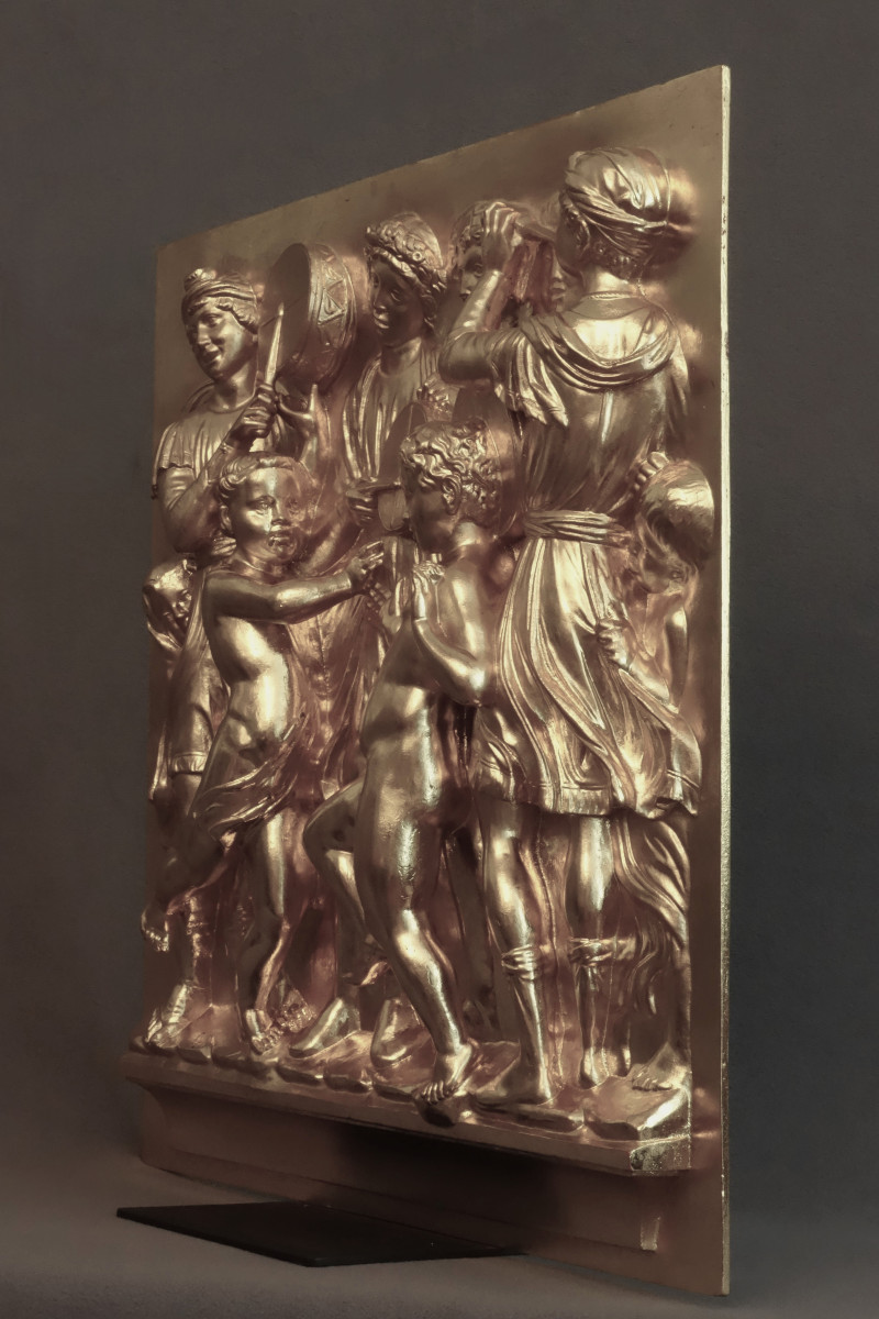 Important Panneau De La Cantoria De Luca Della Robbia XIXème-photo-3
