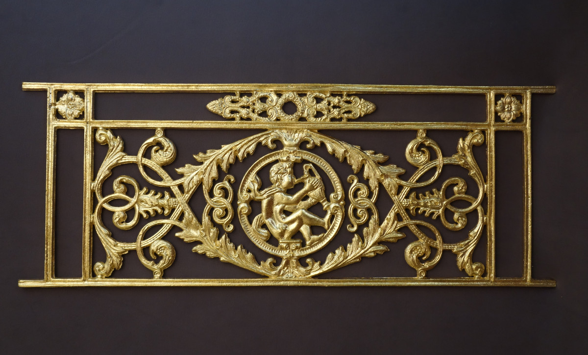 Large grille d'appui XIX ème .