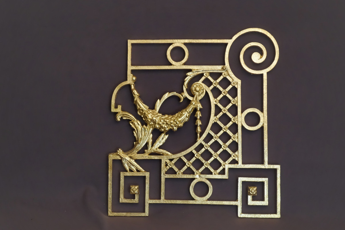 Pair Of 19th Century Cast Iron Clostra Grilles-photo-3