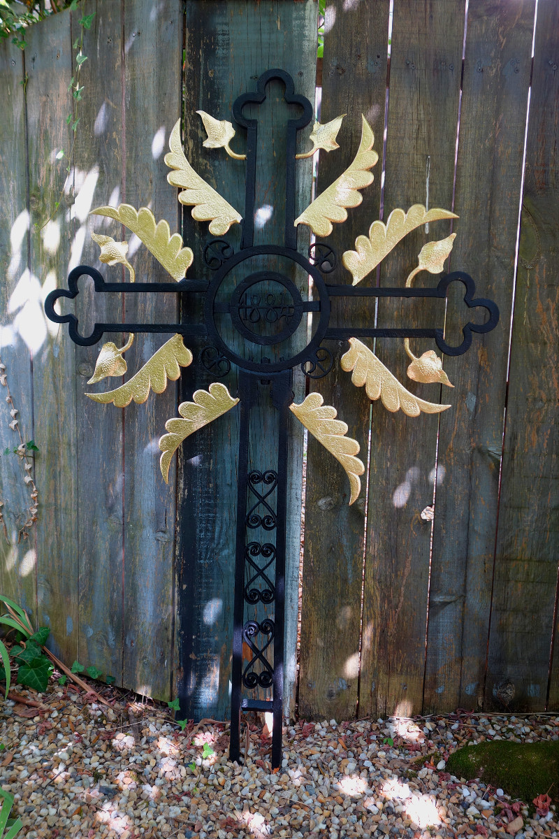 Rare Cross With Angel Wings 19th Century.-photo-2