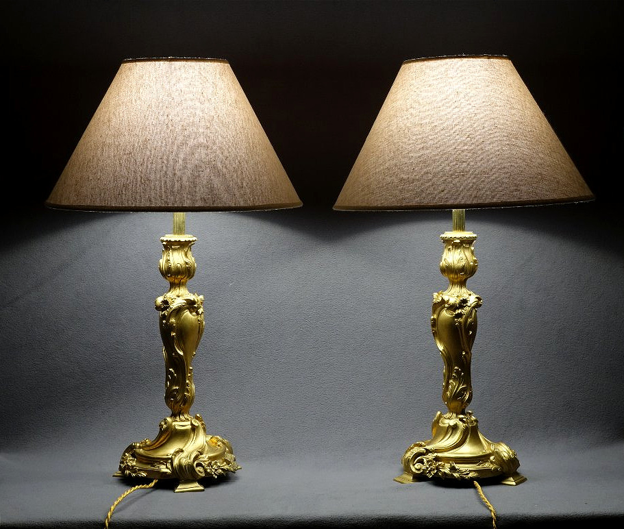 Pair Of 19th Century Lamps.