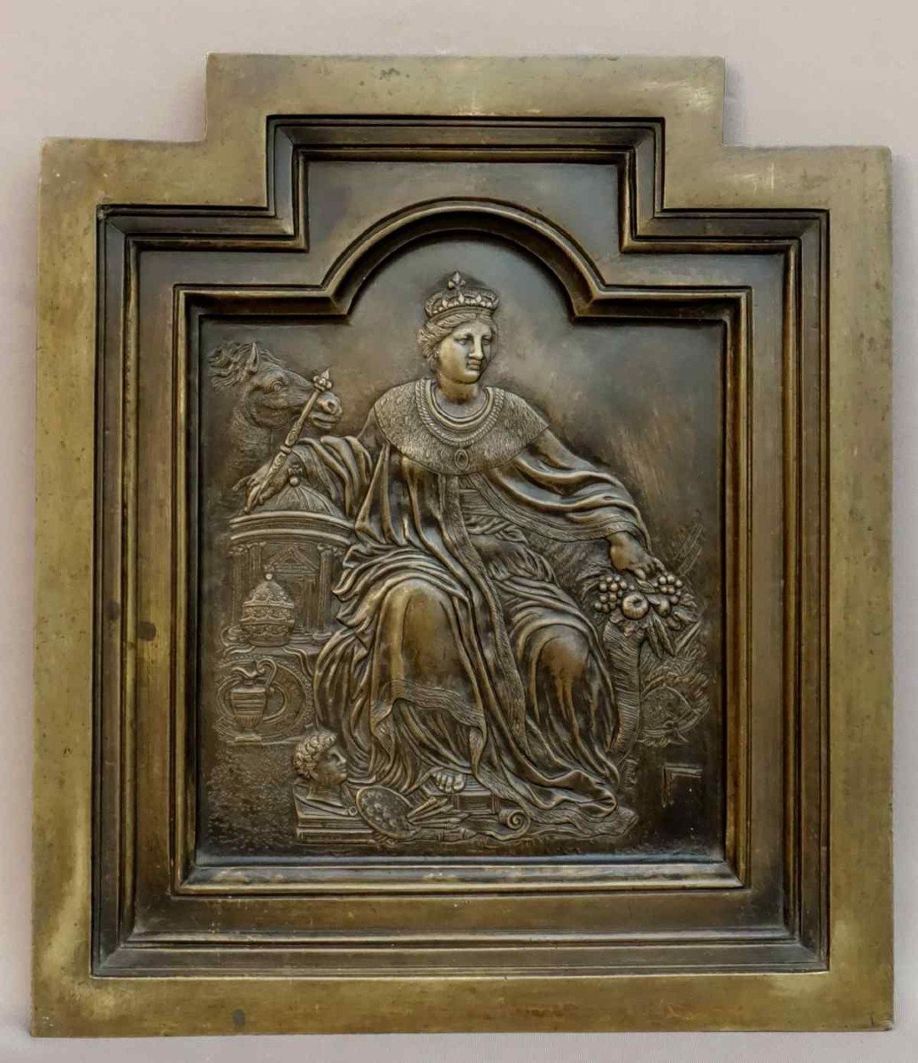 Four Bronze Panels Representing The Four Continents -photo-4