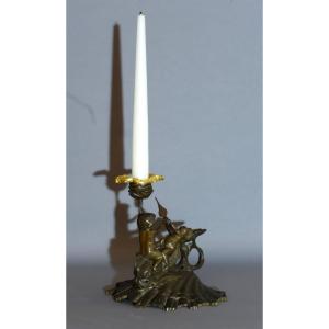 Rare Candlestick To Hold 1780, 1810